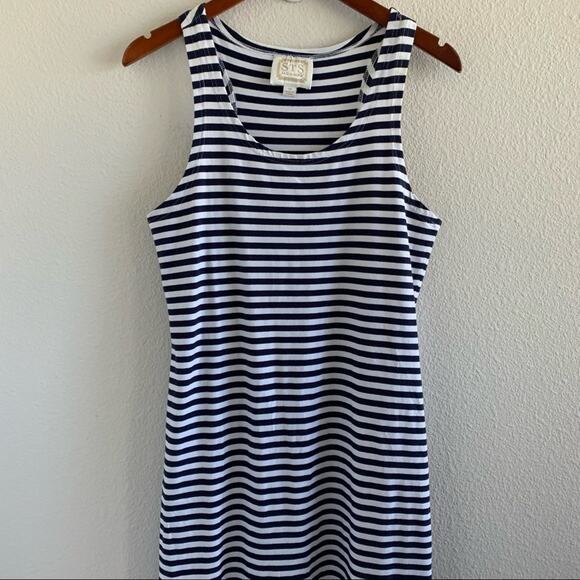 STS Sail to Stable Maxi Stripe Nautical Boat Dress - Picture 1 of 8